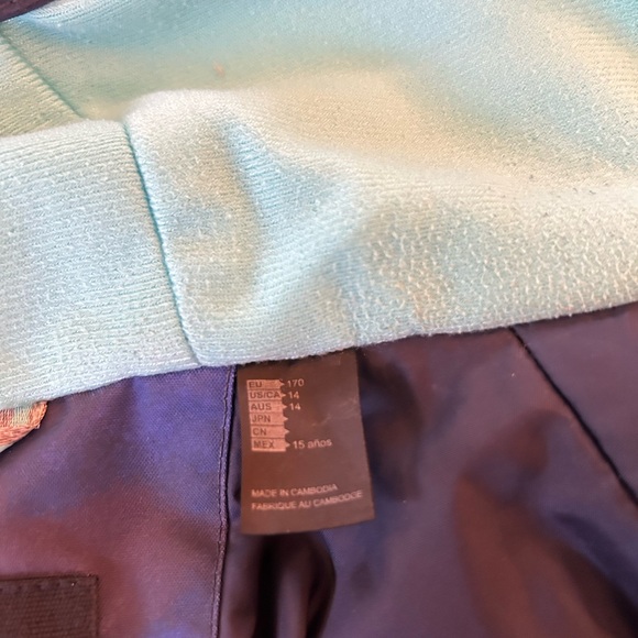 O’Neill Girl’s Snow Outerwear Jacket. Navy, Hooded, Girl’s size 14. - Picture 9 of 14